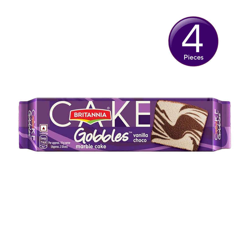 Britannia Gobbles Marble Cake Choco Vanilla Combo 