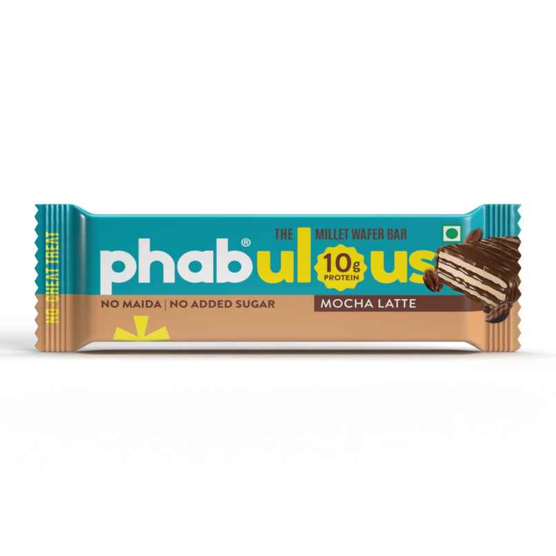 Phab Mocha Latte Millet Wafer Bar I 10g Protein Wafer