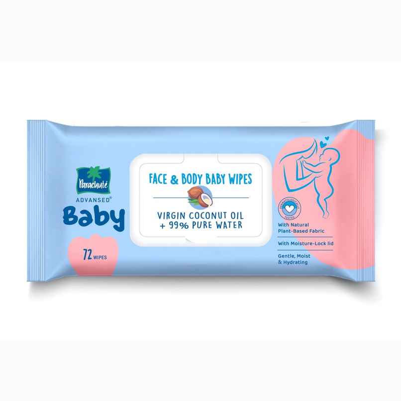 Parachute Advansed Baby Wipes with virgin coconut oil