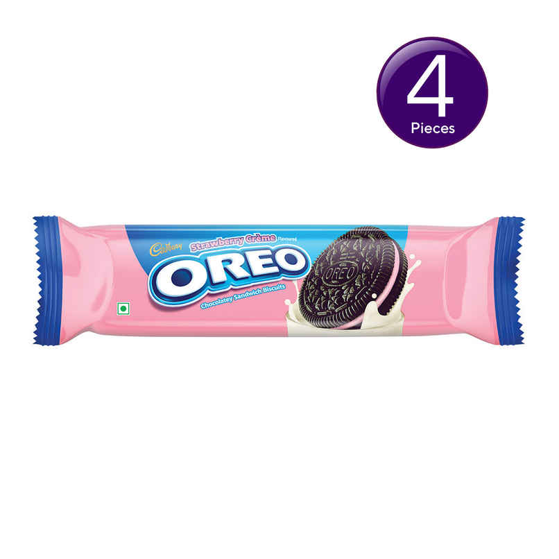 Cadbury Oreo Strawberry Flavour Creme Sandwich Biscuit Combo
