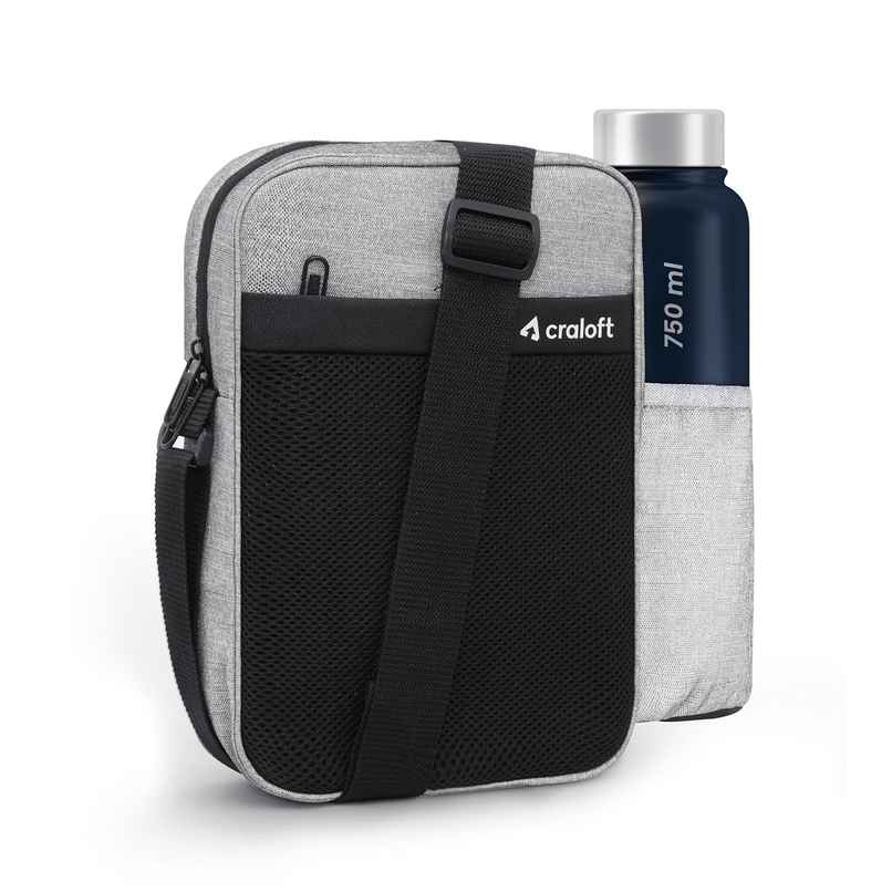 Craloft 11.5-Inch Side Sling Bag for Men & Women - Crossbody Travel Bags for Tablet/iPad Passport
