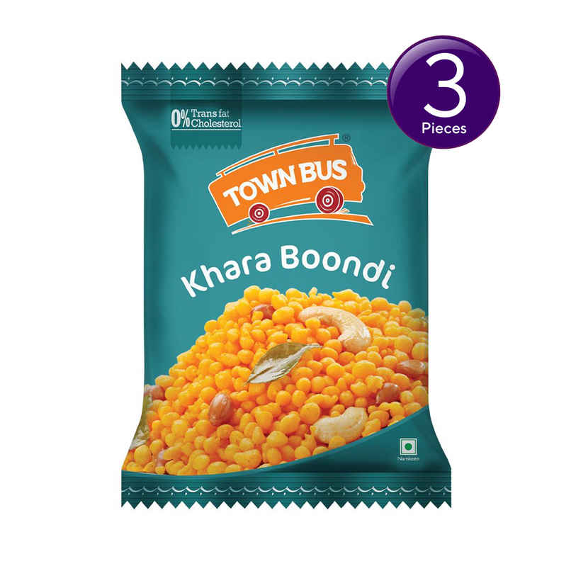 Town Bus Namkeen - Khara Boondi Combo 