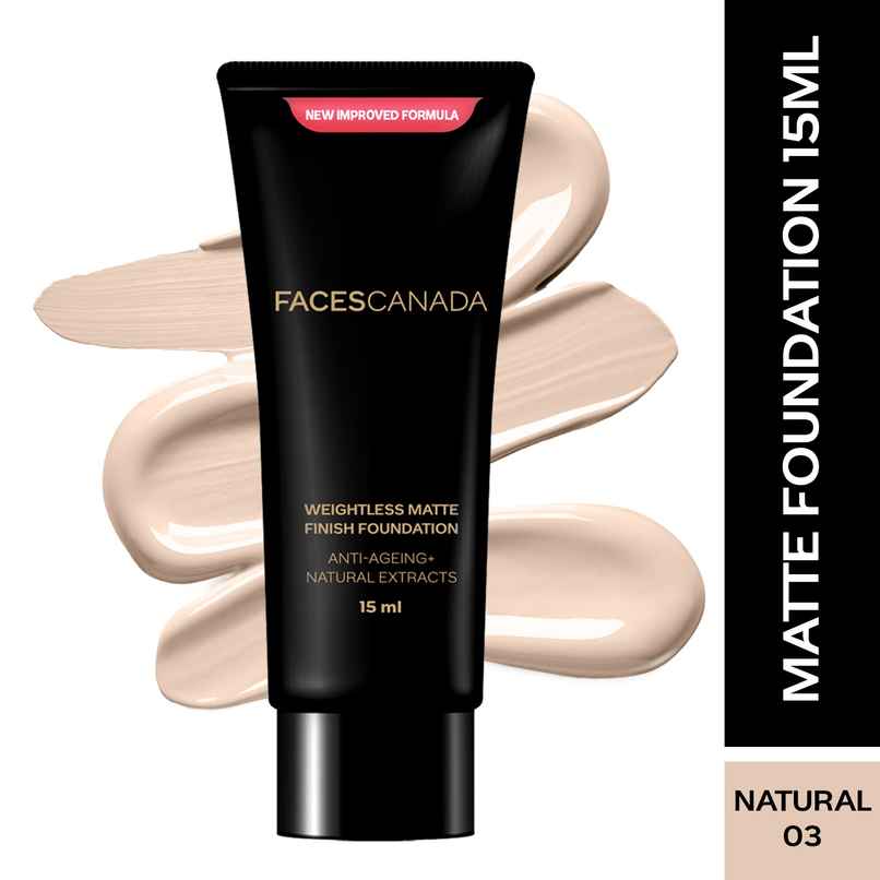 Faces Canada Weightless Matte Finish Foundation Natural 02