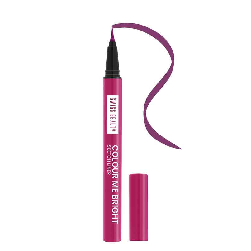 Swiss Beauty Colour Me Bright Sketch Eyeliner - 06 Wine Rush