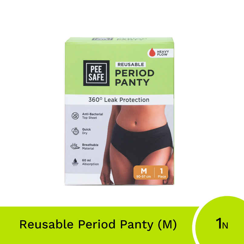 Pee Safe Reusable Period Panty For Women & Girls | Medium Size | Lasts Up to 60 Washes