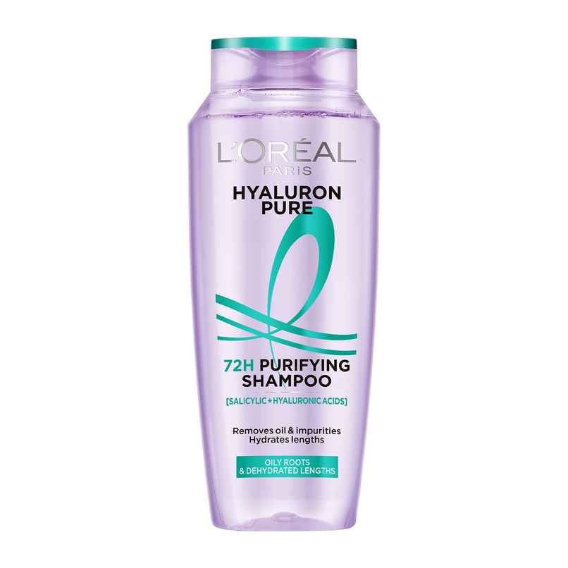 L'Oreal Paris Hyaluron Pure 72H Purifying Shampoo For Fresh Scalp & Hydrated Hair L'Oreal Paris Hyaluron Pure 72H Purifying Shampoo For Fresh Scalp & Hydrated Hair
