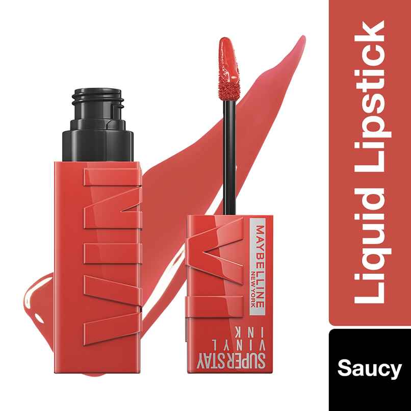Maybelline New York Superstay Vinyl Ink Liquid Lipstick - Saucy | Cruelty Free