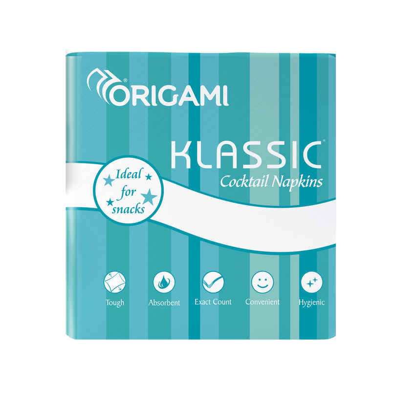 Origami Klassic Cocktail Napkin Tissue Paper - Pack of 1 - 100 Sheets - 23x23 cm Origami Klassic Cocktail Napkin Tissue Paper - Pack of 1 - 100 Sheets - 23x23 cm