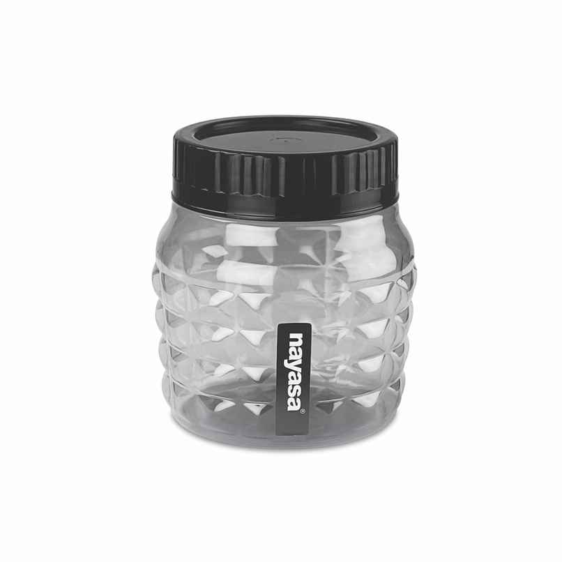 Nayasa Cushion BPA Free Food Grade Airtight Kitchen Stackable Container | Grey - 600 ml Nayasa Cushion BPA Free Food Grade Airtight Kitchen Stackable Container | Grey - 600 ml