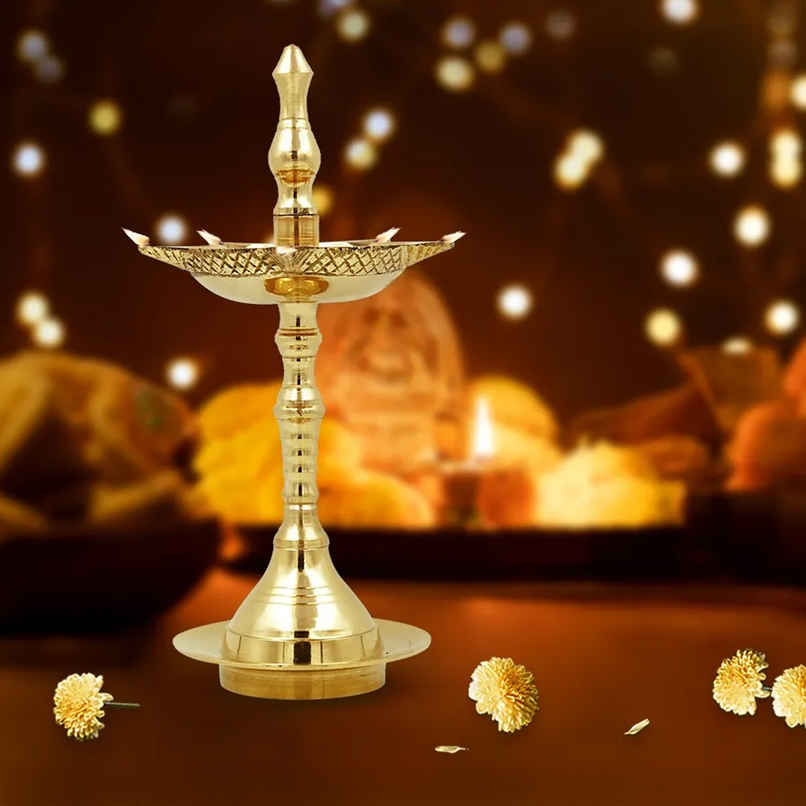 Nitya Kerla Samai | Gold | Brass | Kerala Samai Diya | Shubhkart