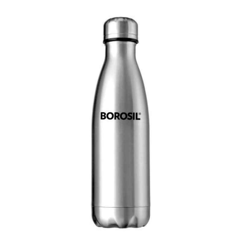 Borosil Bolt Stainless Steel Water Bottle - 750 ml | Double Wall Vacuum Insulated Flask