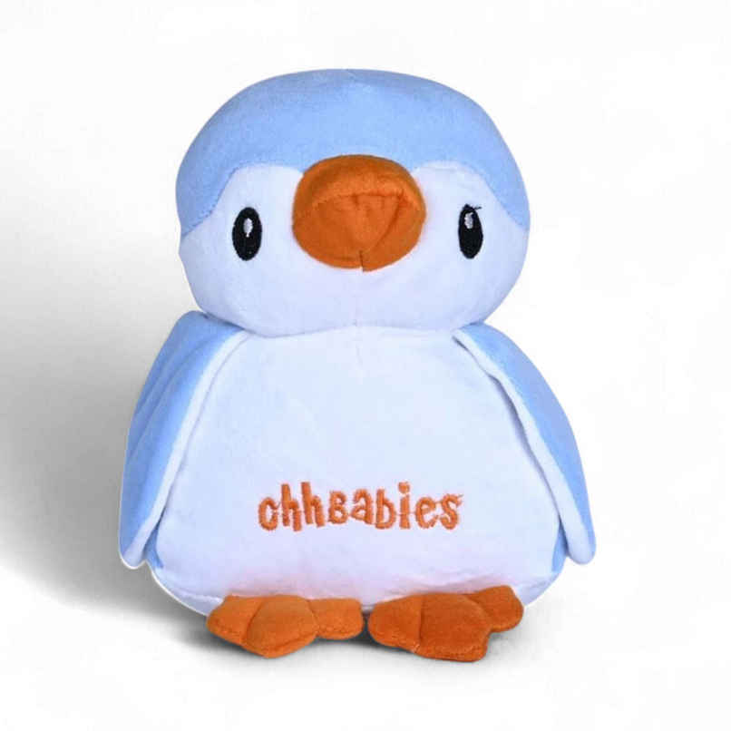 Ohhbabies Penguin Soft Rattle Toy | Blue