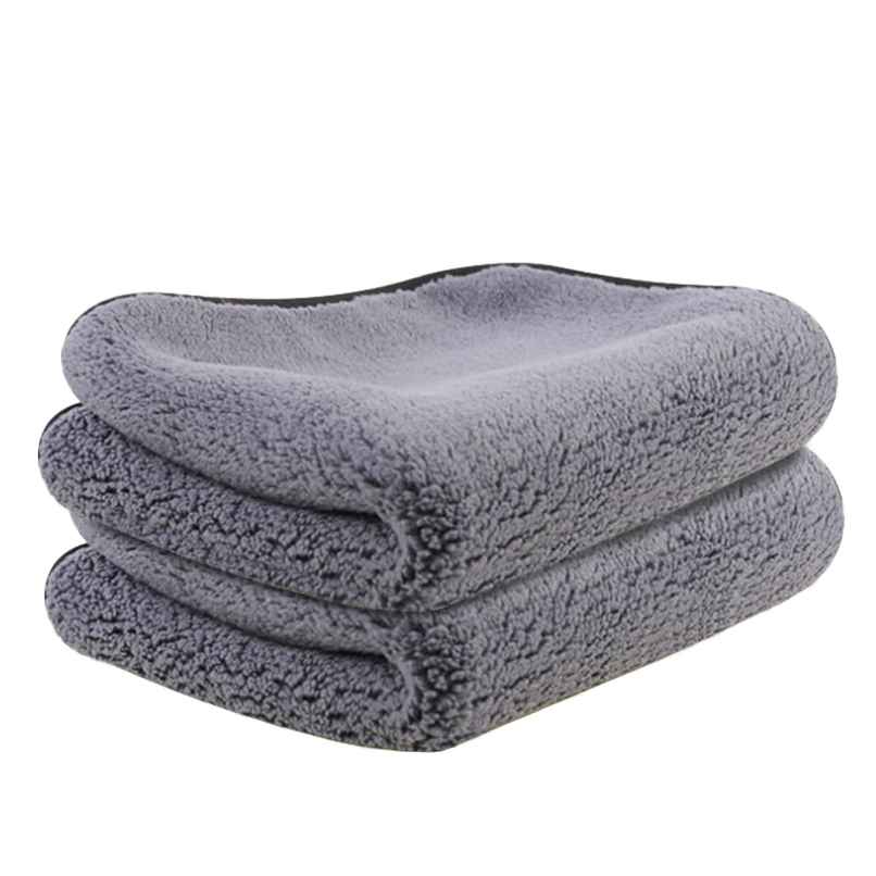 Autofy Multipurpose Microfiber Car Cleaning Cloth (Pack of 2) - Multicolor | 500 GSM | 40 cm x 40 cm