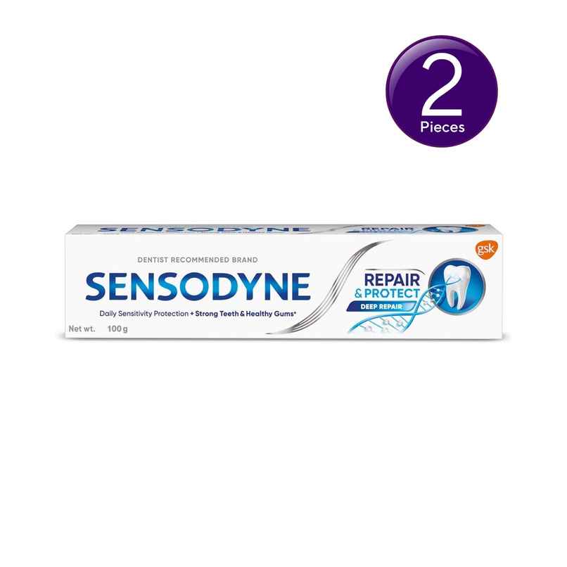 Sensodyne Toothpaste Repair & Protect, Tooth Paste For Deep Repair Of Sensitive Teeth Combo Sensodyne Toothpaste Repair & Protect, Tooth Paste For Deep Repair Of Sensitive Teeth Combo