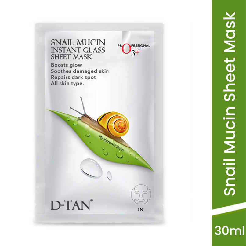 O3+ Snail Mucin Instant Glass Sheet Mask