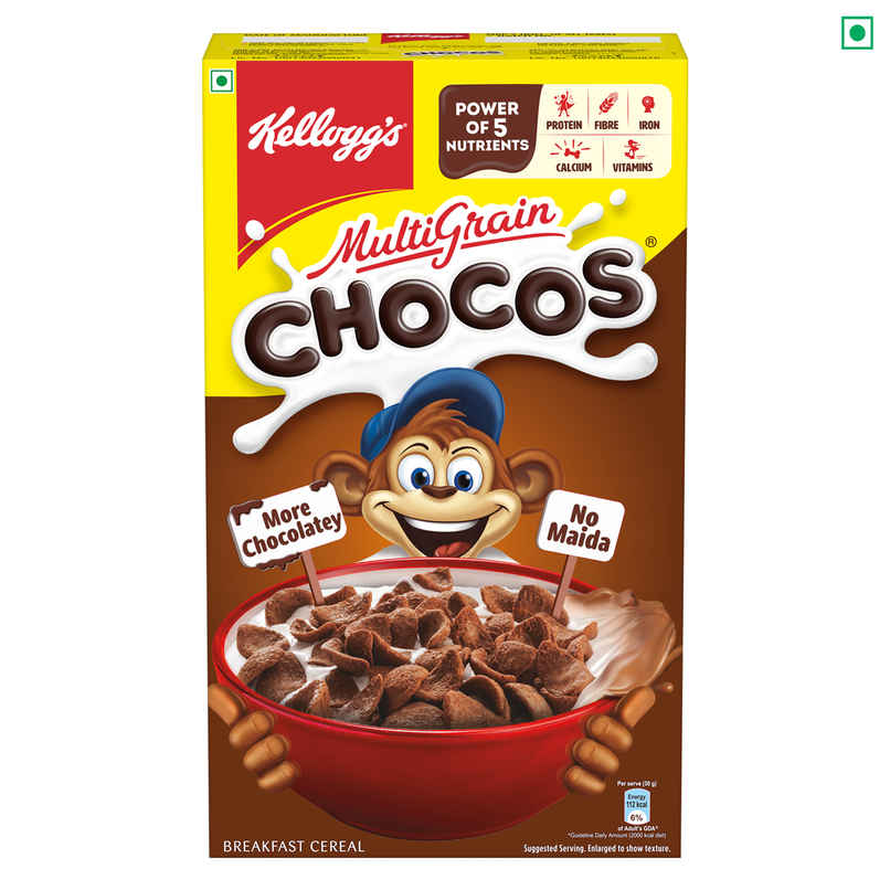 Kellogg's Multigrain Chocos | More Chocolatey | No-Maida Kellogg's Multigrain Chocos | More Chocolatey | No-Maida