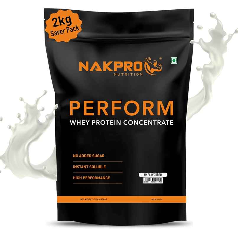 Nakpro Perform Whey Protein Concentrate Unflavoured 26G Protein 5.7G Bcaa