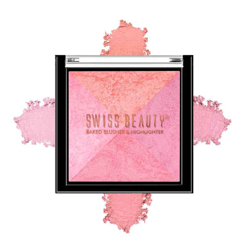 Swiss Beauty Baked Blusher & Highlighter - 04