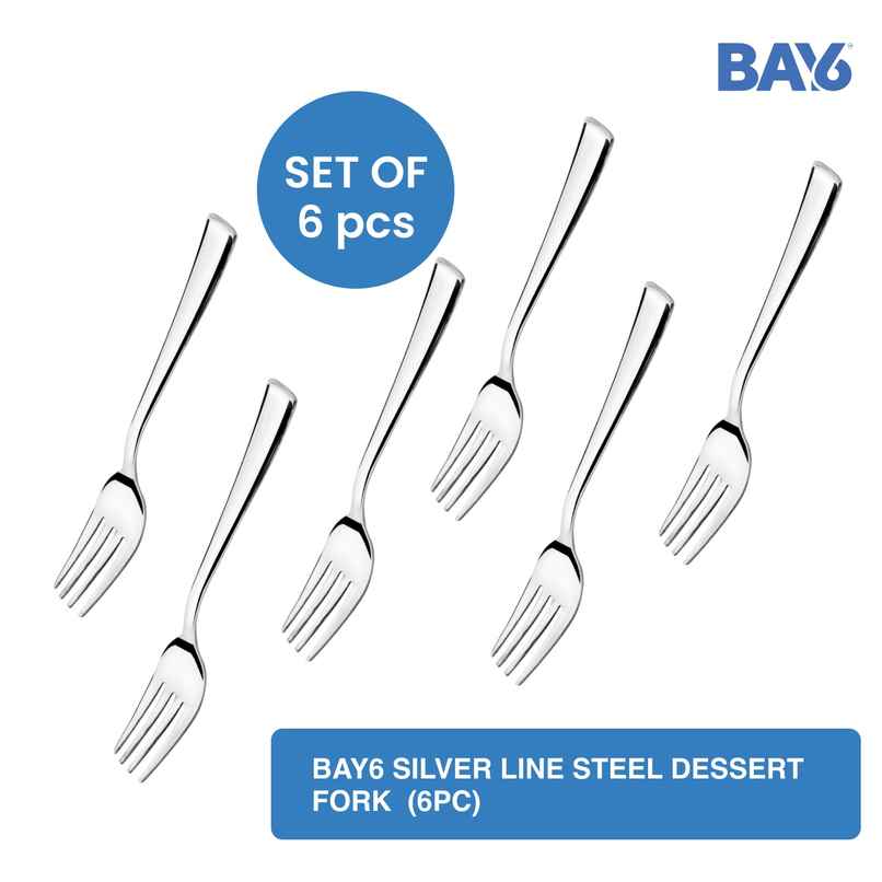 BAY6 Silverline Steel Dessert Fork (6pc) BAY6 Silverline Steel Dessert Fork (6pc)