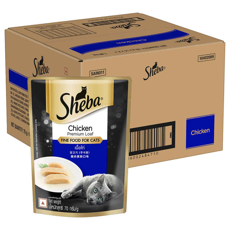 Sheba Fine Adult Chicken Premium Loaf Wet Cat Food Sheba Fine Adult Chicken Premium Loaf Wet Cat Food