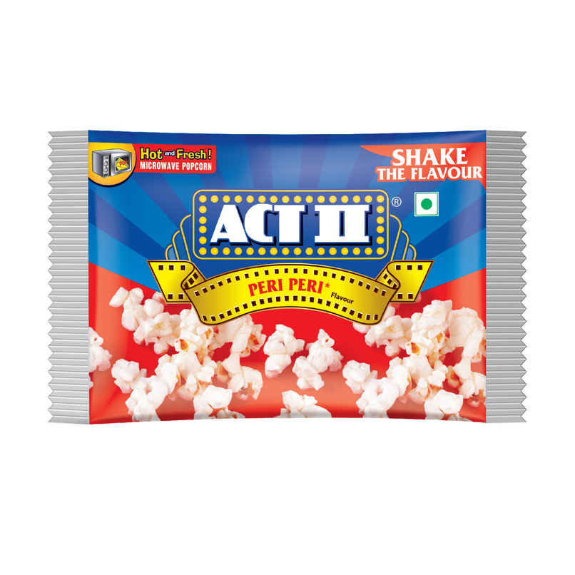 ACT II Microwave Popcorn - Peri Peri, Hot & Fresh in 3 mins ACT II Microwave Popcorn - Peri Peri, Hot & Fresh in 3 mins