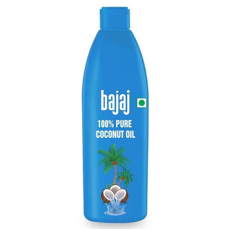 Bajaj 100% Pure Coconut Oil - Wide Mouth Jar | Made with Premium Grade 1 Quality Coconuts