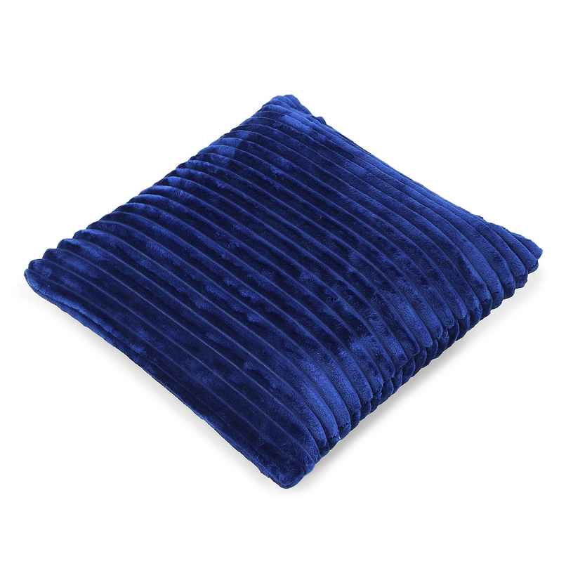 Status Ribbed Memory Foam Cushion 40 x 40 Cm - Blue