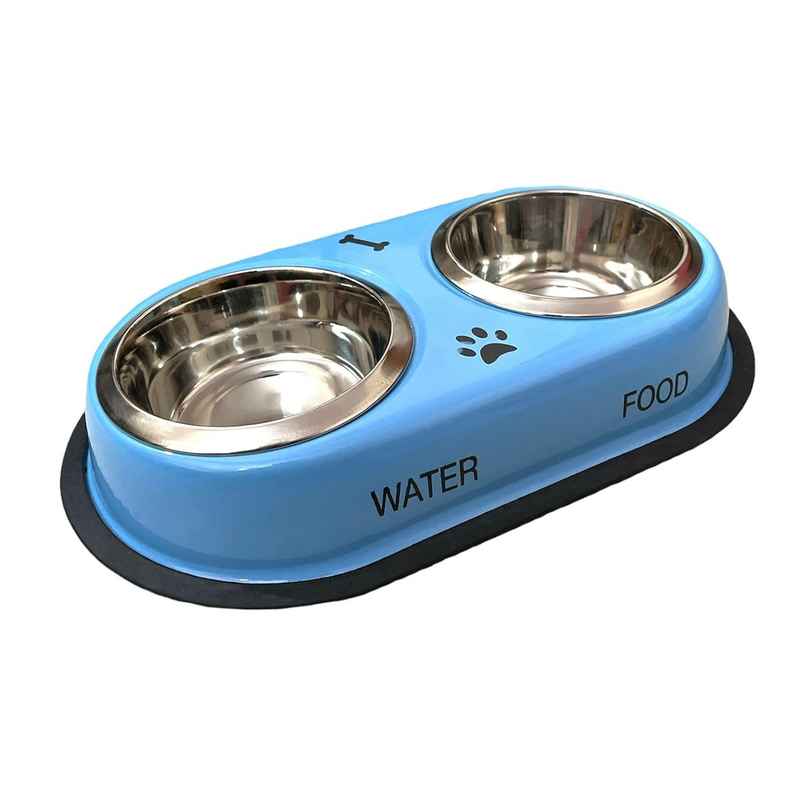 Urbanfix Colour Pet Bowl Set (L) | Vibrant Non-Slip Feeding Bowl Set for Dogs & Cats, Easy to Clean