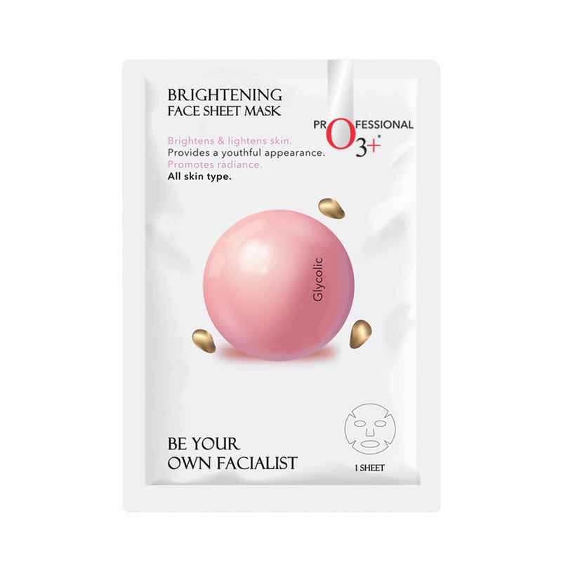 O3+ Facialist Brightening Face Sheet Mask With Glycolic O3+ Facialist Brightening Face Sheet Mask With Glycolic