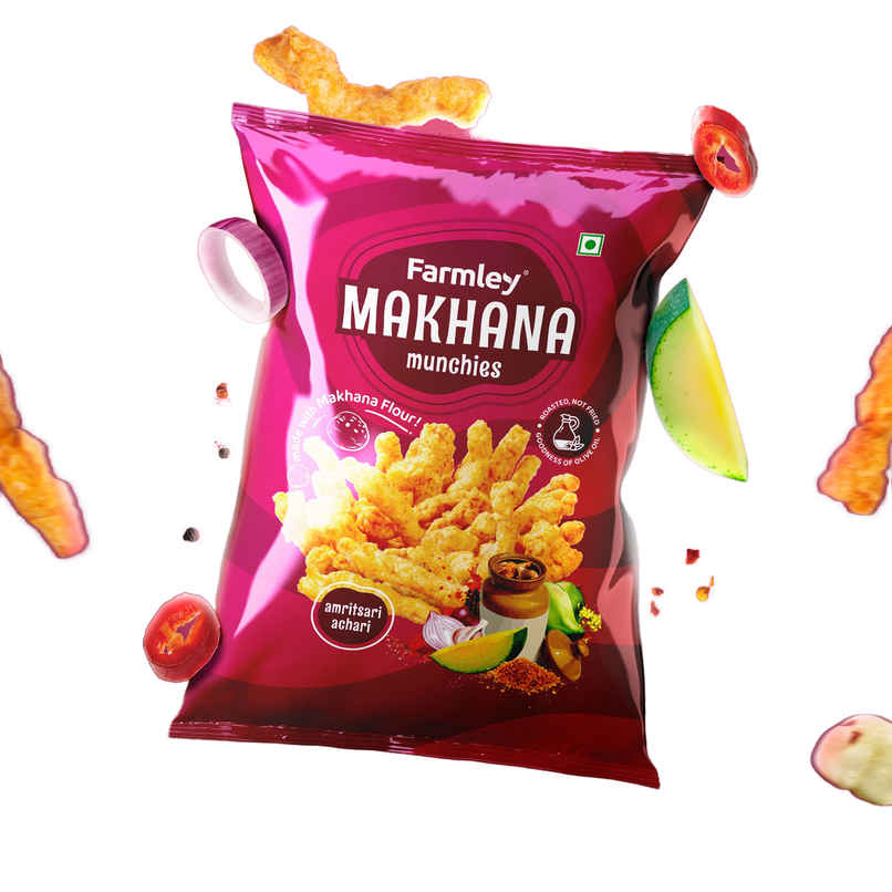 Farmley Makhana Munchies | Amritsari Achari Crisps
