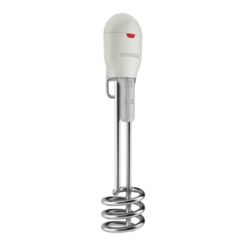 Havells Zeta 1000 watt Immersion Heater | ISI Mark Heavy Duty 3 Pin Moulded Plug | Grey