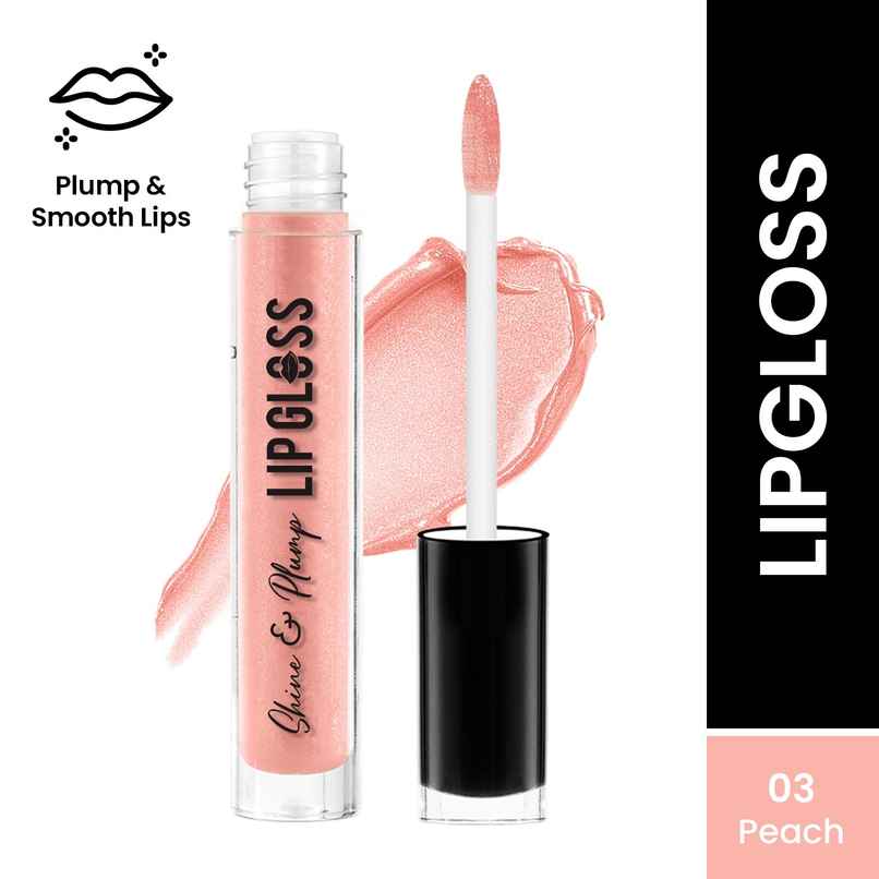 Swiss Beauty Shine & Plump Lip Gloss | 3 Peach Swiss Beauty Shine & Plump Lip Gloss | 3 Peach