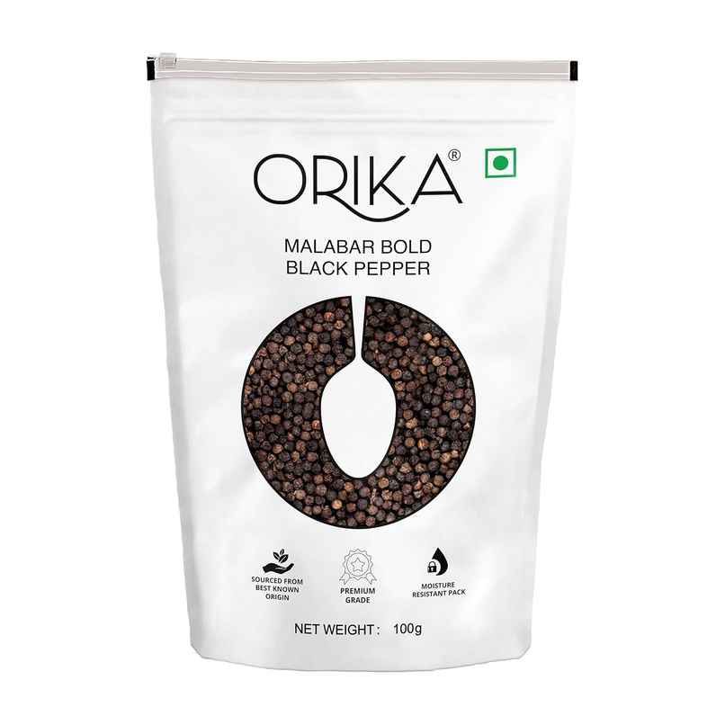 Orika Malabar Bold Black Pepper | Sabut Kaali Mirch