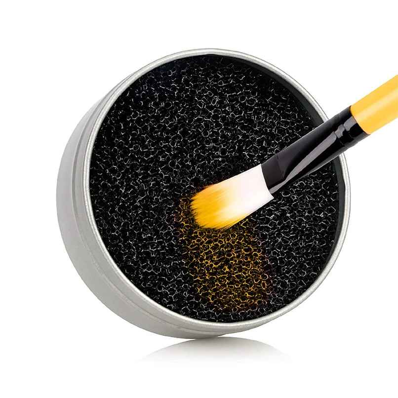 Bronson Professional Makeup Brush Cleaner Sponge Tin Quick cleaning with Powder Colour Removal Bronson Professional Makeup Brush Cleaner Sponge Tin Quick cleaning with Powder Colour Removal