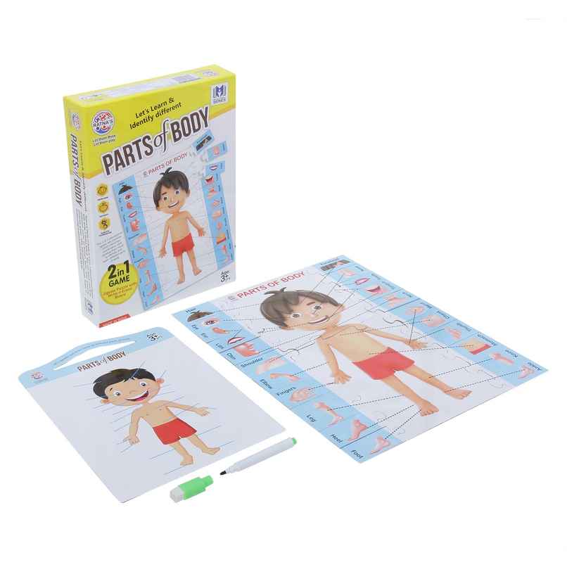 Ratna's Parts Of Body Jigsaw 2In1