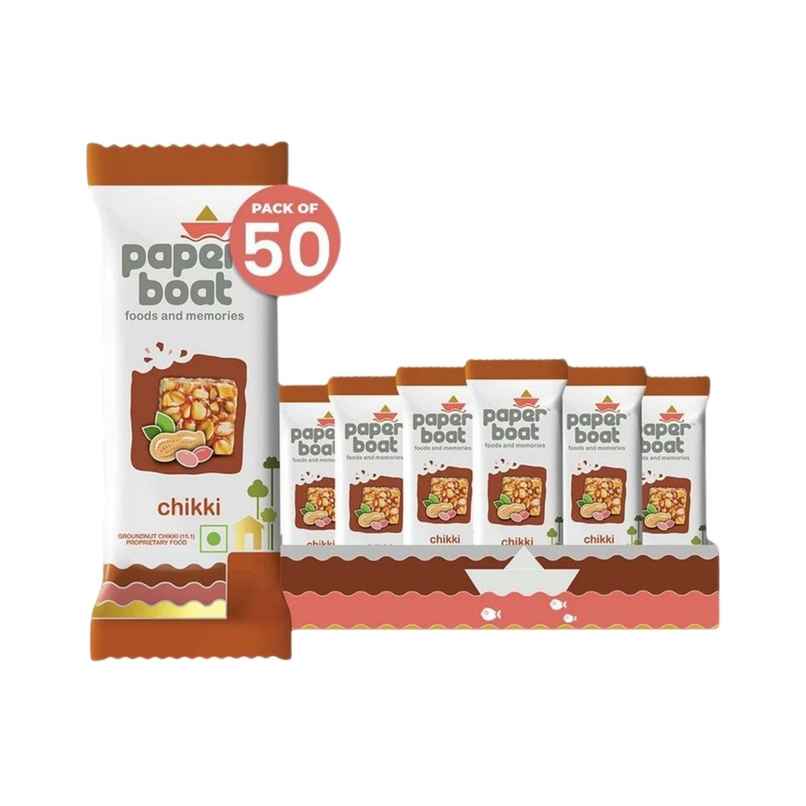 Paper Boat Chikki Jar | Peanut Chikki Bar