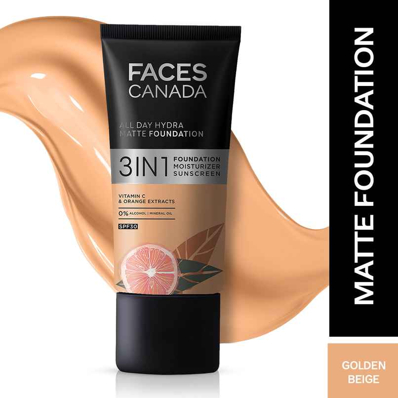 Faces Canada All Day Hydra Matte Foundation Golden Beige 032 Faces Canada All Day Hydra Matte Foundation Golden Beige 032