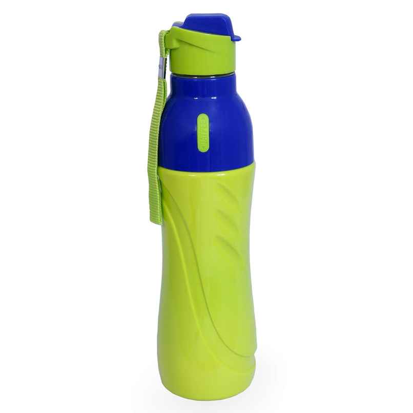 Jaypee Googly PU Insulated Fliptop Sipper Lid Water Bottle for kids | Green | 650ml