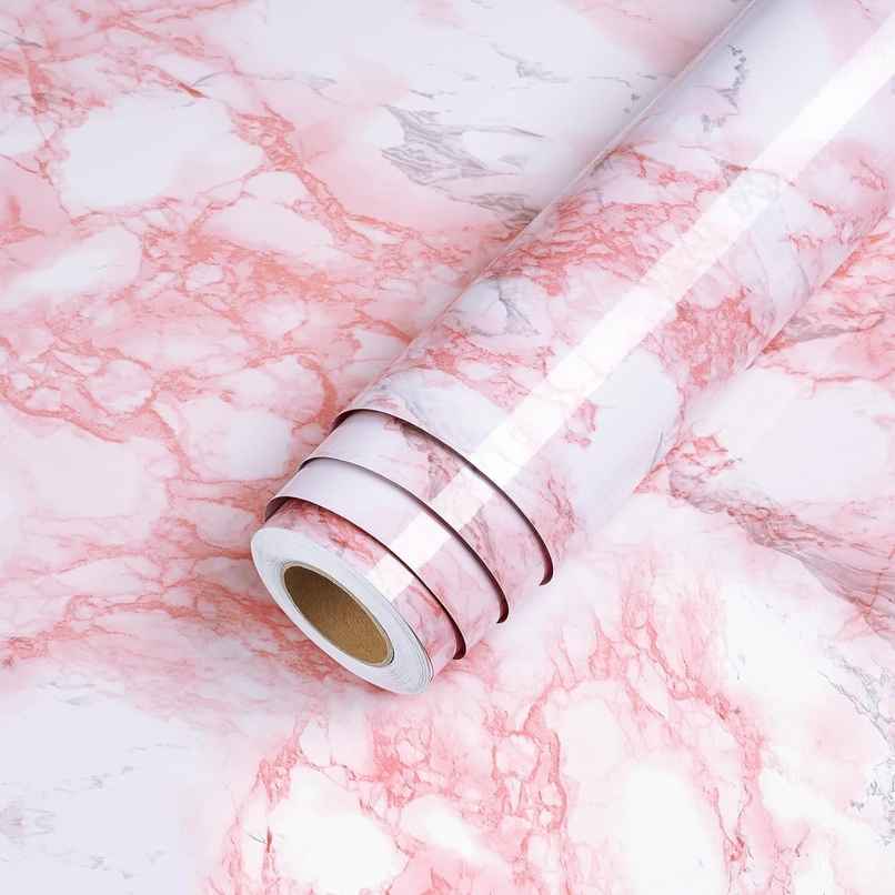 Perpetual Marble Stickers | DIY Peel & Stick Waterproof Wallpaper | 60 x 200Cm | Pink Perpetual Marble Stickers | DIY Peel & Stick Waterproof Wallpaper | 60 x 200Cm | Pink