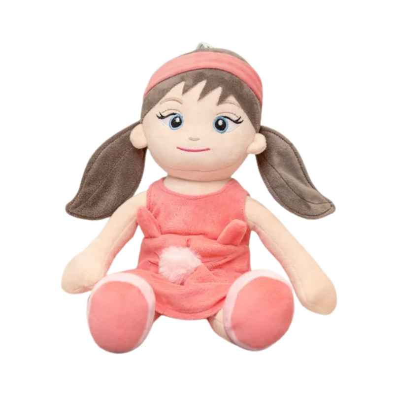 Mirada 38Cm Doll With Pom Pom - Coral