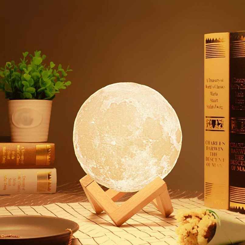 DesiDiya 3D Moon Lamp - Multicolor | Rechargeable DesiDiya 3D Moon Lamp - Multicolor | Rechargeable