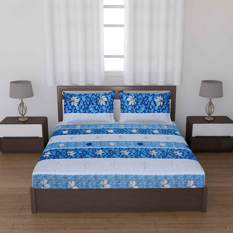 Status Cotton Feel Double Bedsheet 230 Cm x 210 Cm - Dsn-2 Status Cotton Feel Double Bedsheet 230 Cm x 210 Cm - Dsn-2