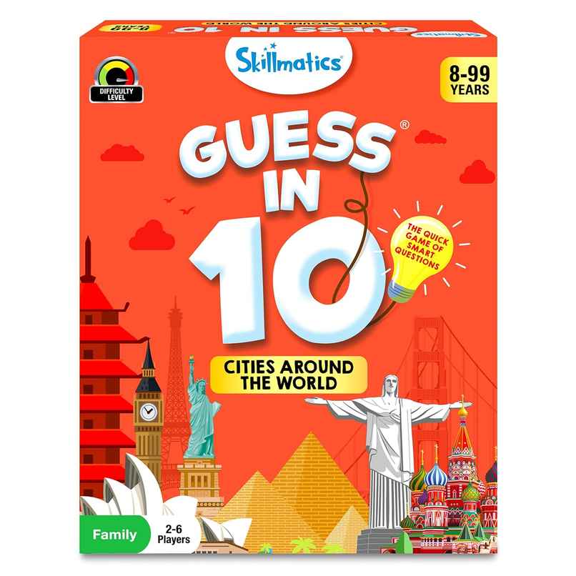 Skillmatics Card Game - Guess In 10 Cities Around The World Skillmatics Card Game - Guess In 10 Cities Around The World