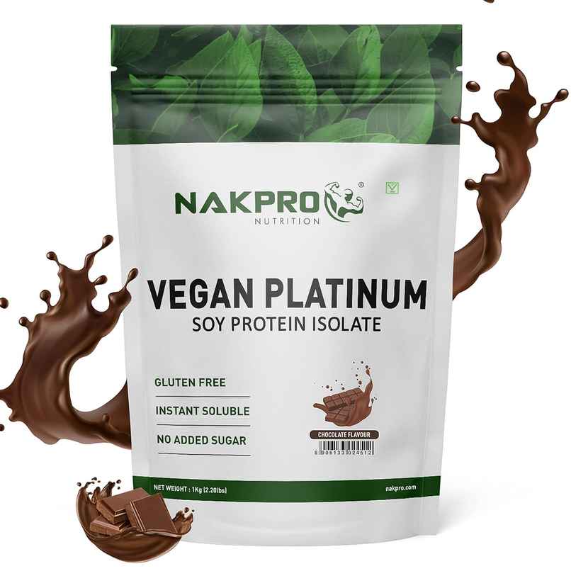 Nakpro 100% Soy Protein Isolate Chocolate - 25.3G Protein 4.6G Bcaa