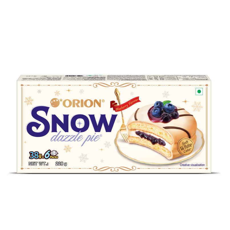Orion Blueberry Snow Dazzle Pie | Soft White Cake
