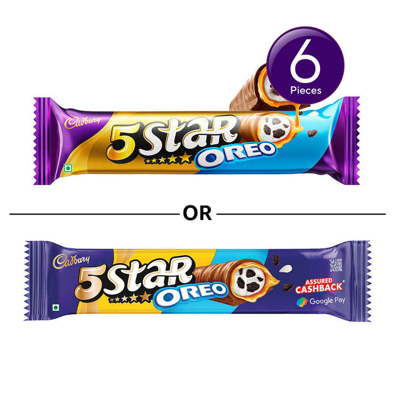 Cadbury 5 Star Oreo Filled Chocolate Bar Combo Cadbury 5 Star Oreo Filled Chocolate Bar Combo