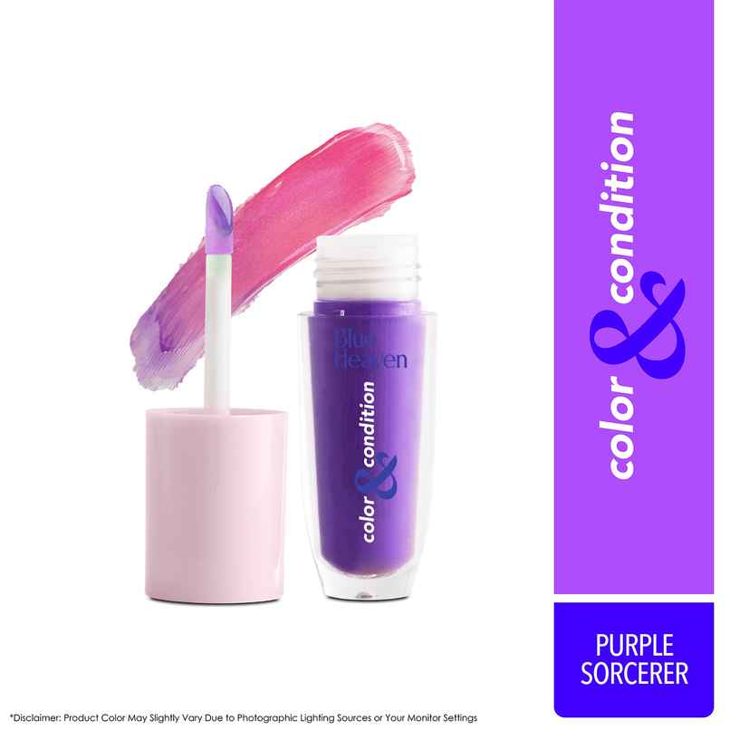 Blue Heaven Color & Condition Lip Oil | Purple Sorcerer