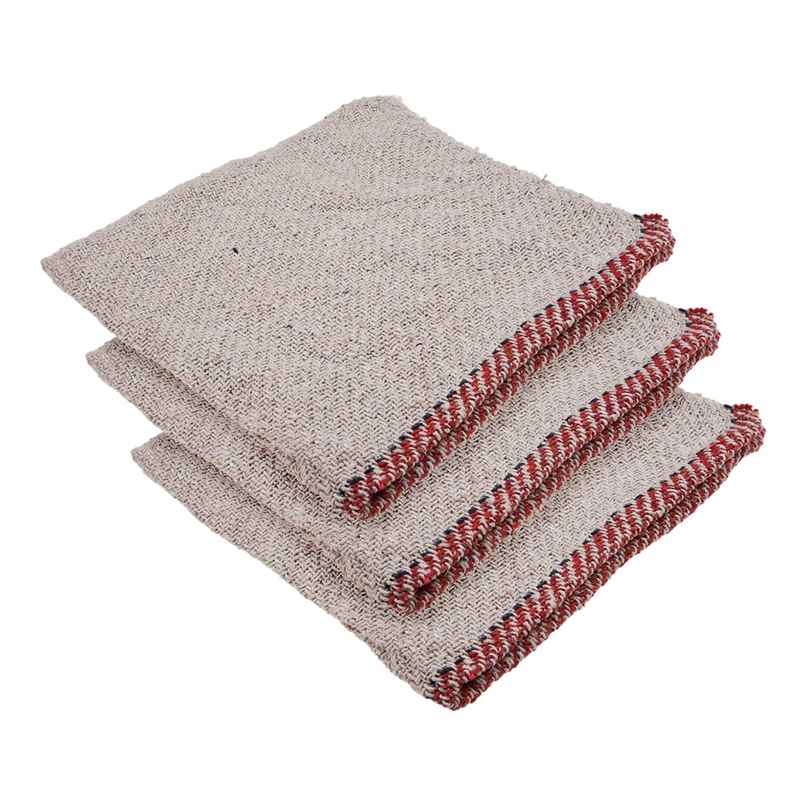 Kuber Industries Plain Floor Cleaning Pocha For Home|Small|18x18 Inch|Pack of 3|White Kuber Industries Plain Floor Cleaning Pocha For Home|Small|18x18 Inch|Pack of 3|White