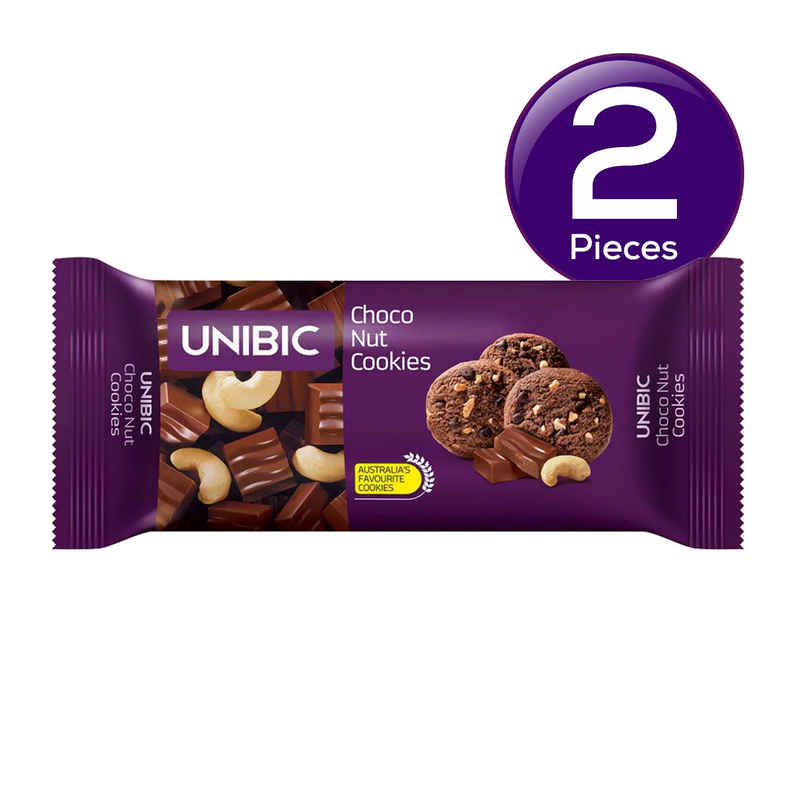 UNIBIC Choco Nut Flavoured Biscuits | Artificial Colour-Free And Preservative-Free Combo