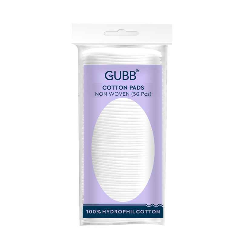 GUBB Cotton Pads Non Woven - Pack Of 50